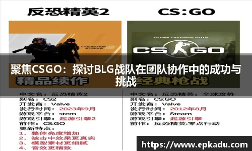 聚焦CSGO：探讨BLG战队在团队协作中的成功与挑战