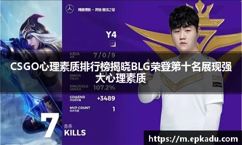 CSGO心理素质排行榜揭晓BLG荣登第十名展现强大心理素质